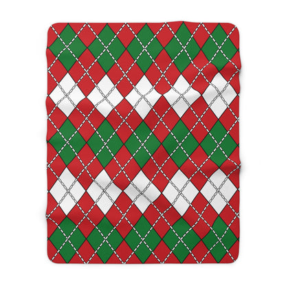 Belarus Retro Argyle Blanket Throw