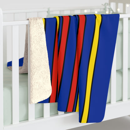 Moldova Retro Stripes Blanket Throw
