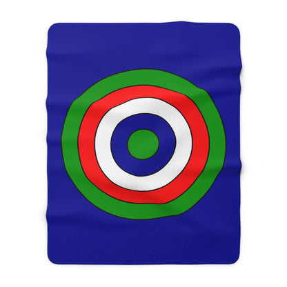 Gambia Retro Target Blanket Throw