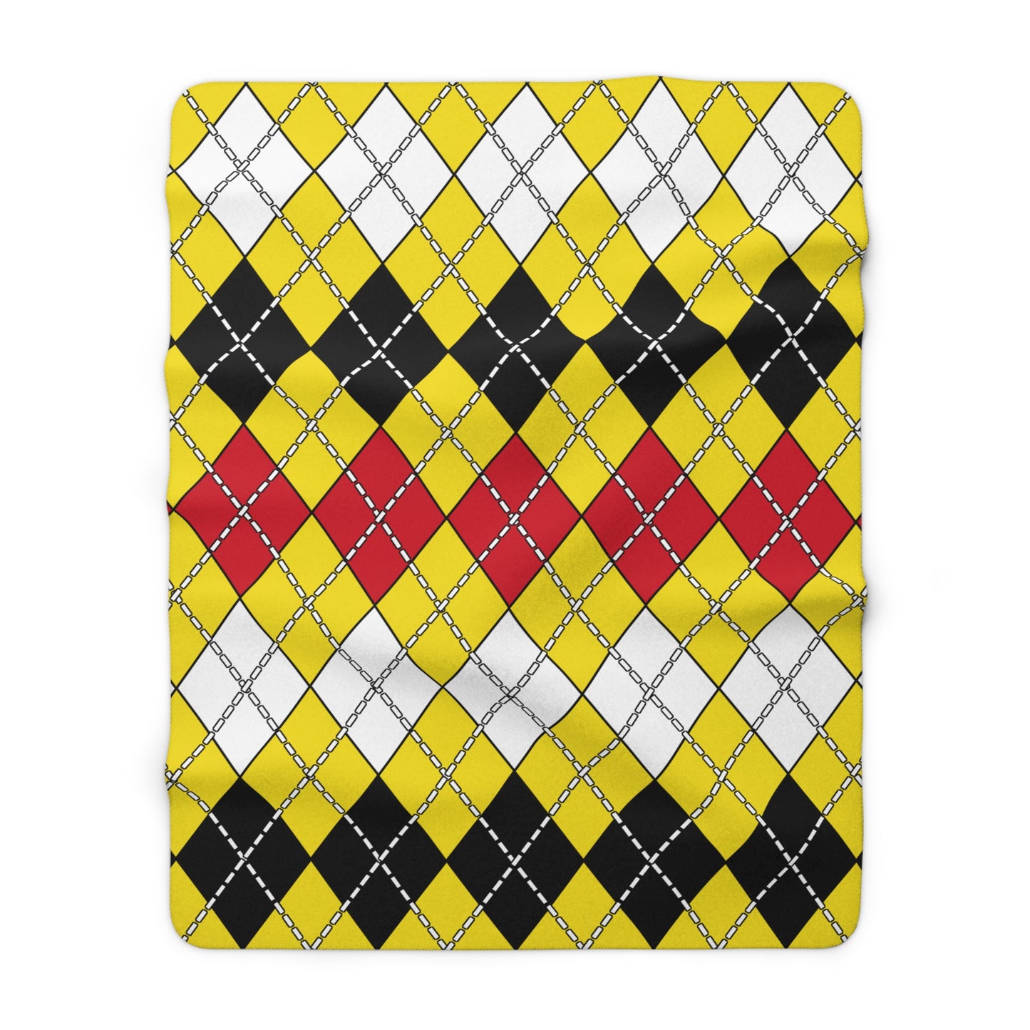 Brunei Darussalam Retro Argyle Blanket Throw