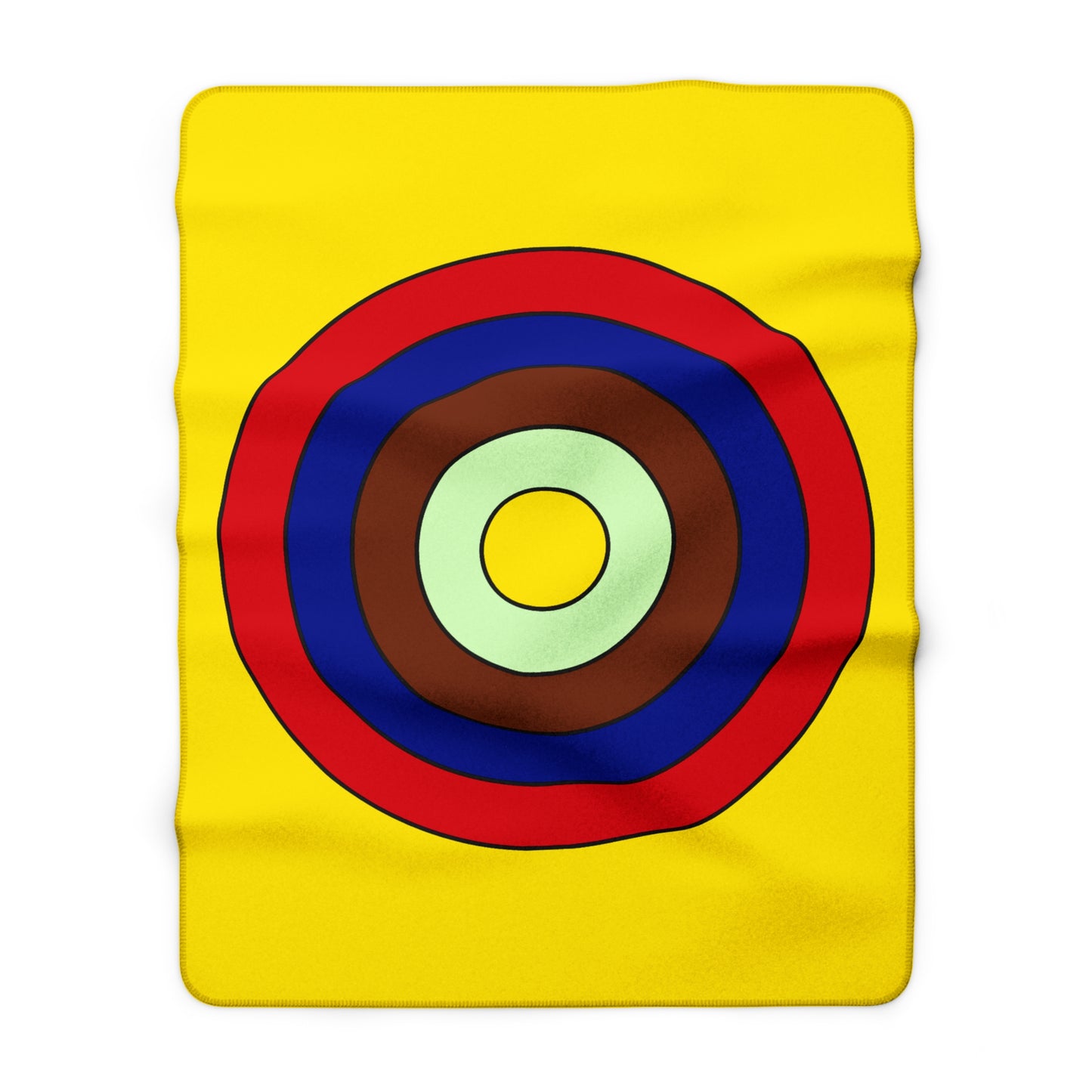 Ecuador Retro Target Blanket Throw