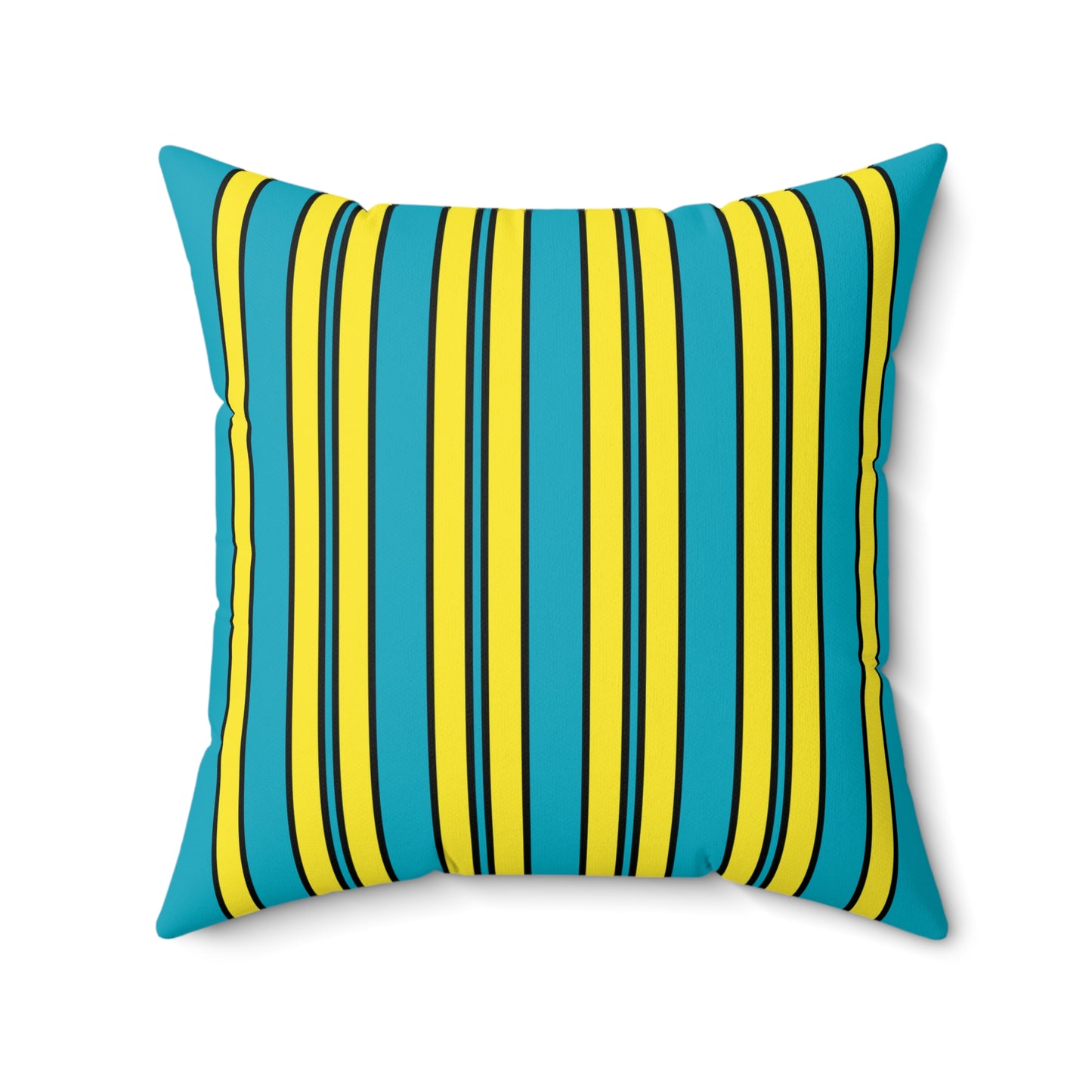 Kazakhstan Retro Stripes Cushion Pillow