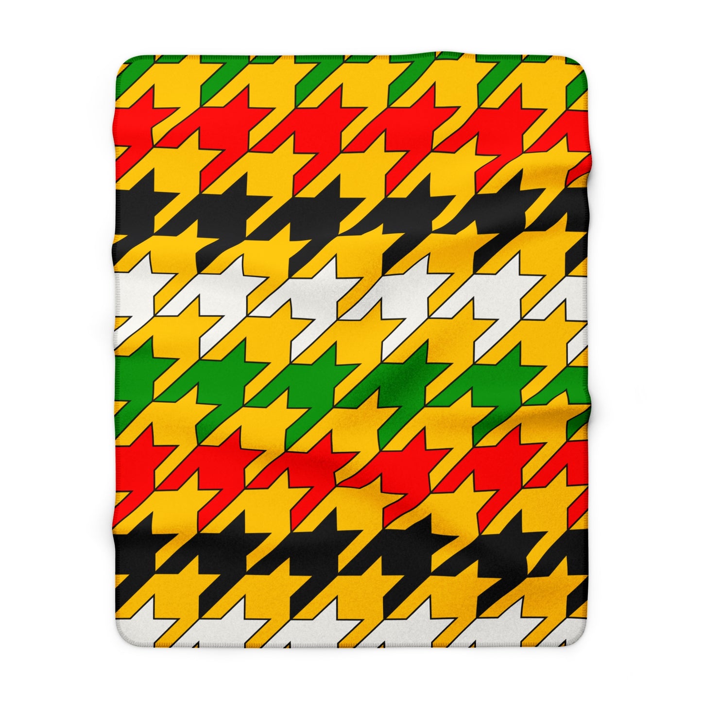 Mozambique Retro Houndstooth Blanket Throw