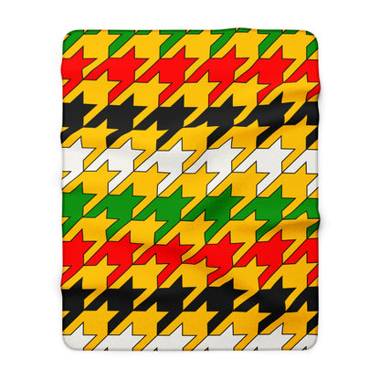 Mozambique Retro Houndstooth Blanket Throw