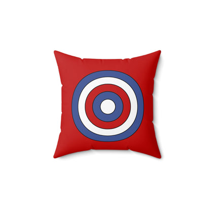 Democratic Peoples Republic Of Korea Retro Target Cushion Pillow