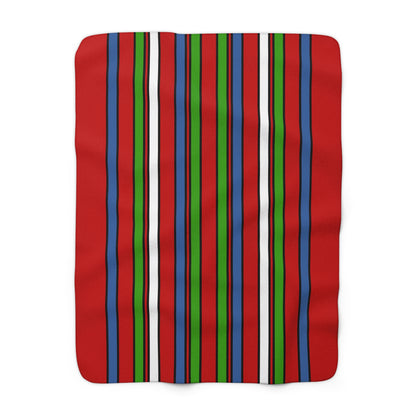 Namibia Retro Stripes Blanket Throw