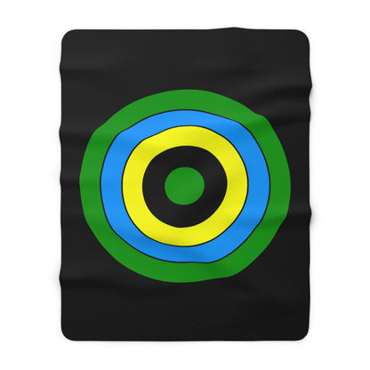 Tanzania Retro Target Blanket Throw