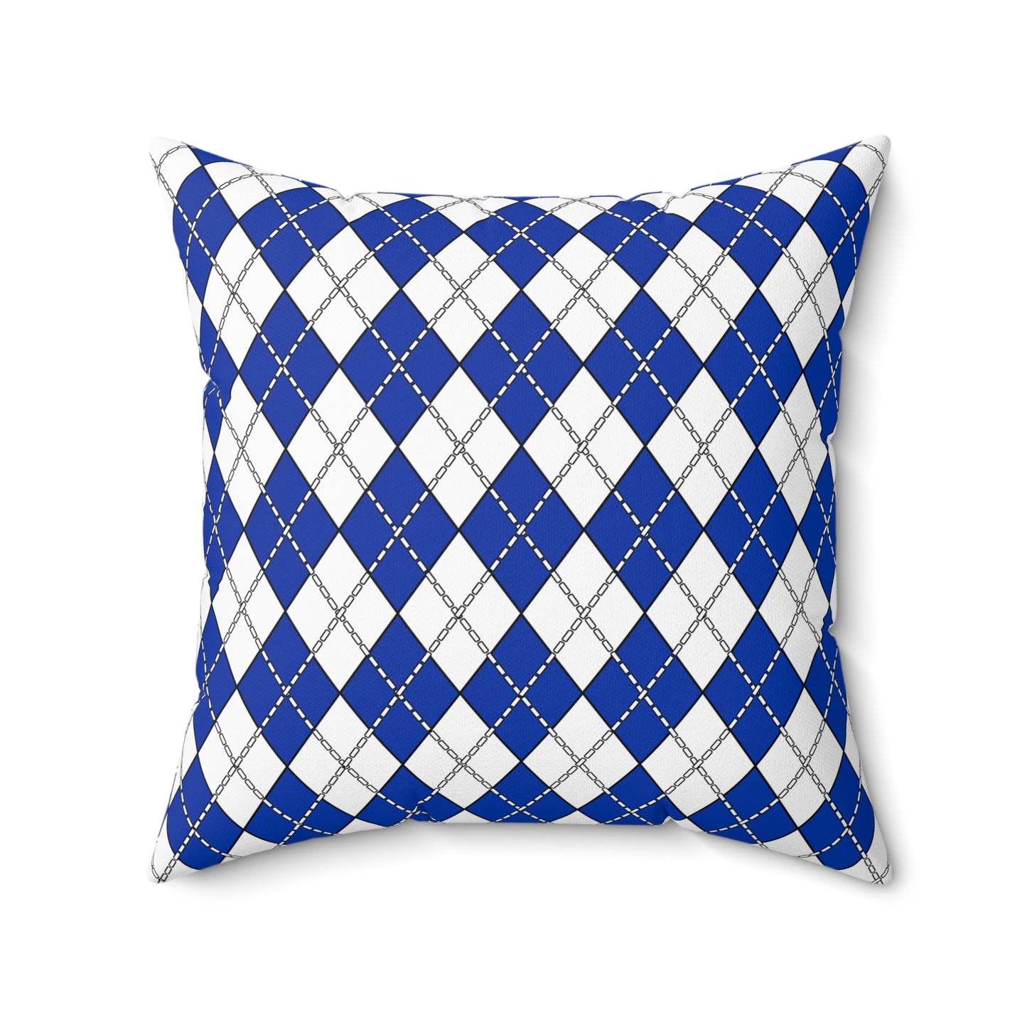 Uruguay Retro Argyle Cushion Pillow