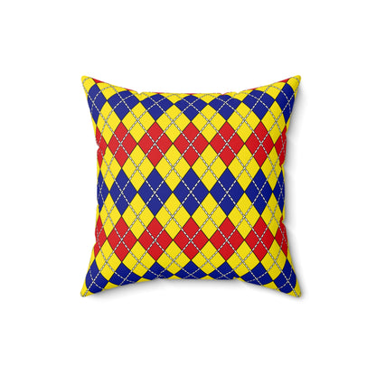 Colombia Retro Argyle Cushion Pillow