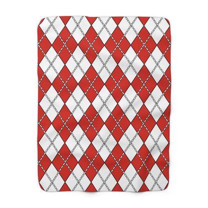 Canada Retro Argyle Blanket Throw