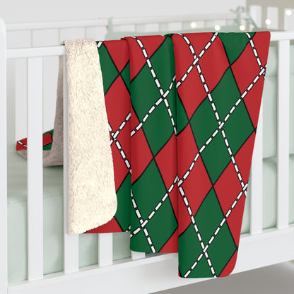 Morocco Retro Argyle Blanket Throw