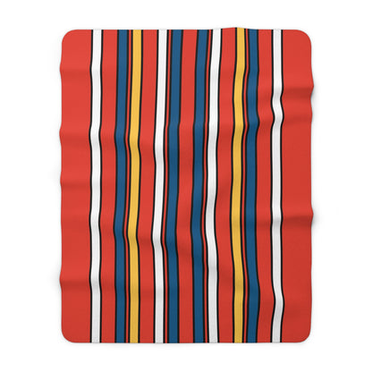 Kiribati Retro Stripes Blanket Throw