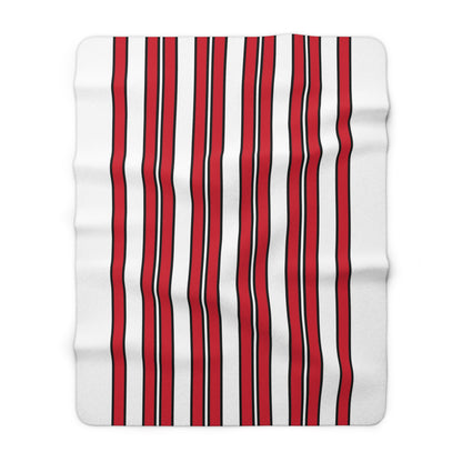 Jersey Retro Stripes Blanket Throw