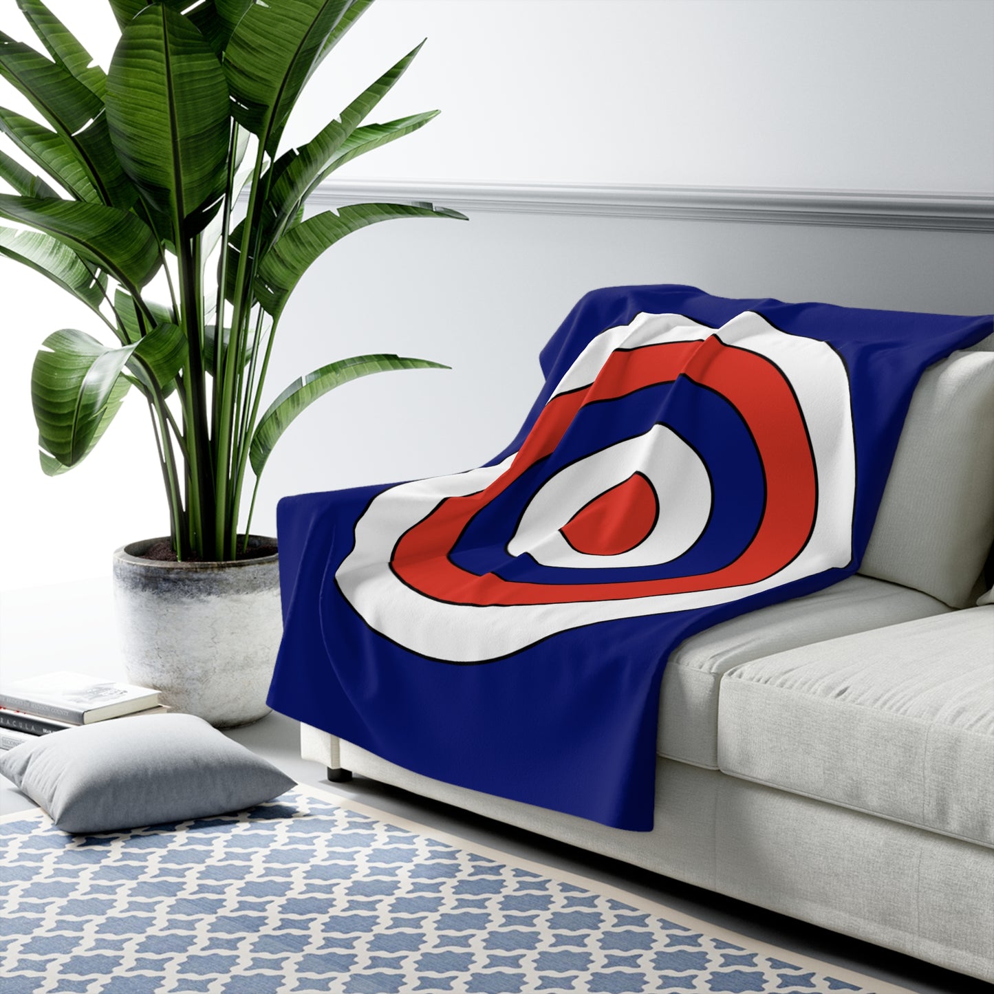 Cabo Verde Retro Target Blanket Throw