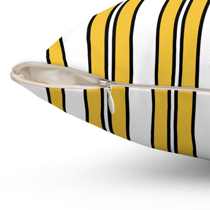 United States Virgin Islands Retro Stripes Cushion Pillow