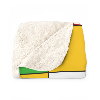 Myanmar Retro Check Blanket Throw