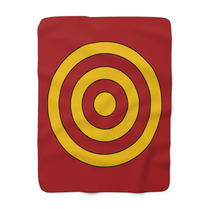 Spain Retro Target Blanket Throw