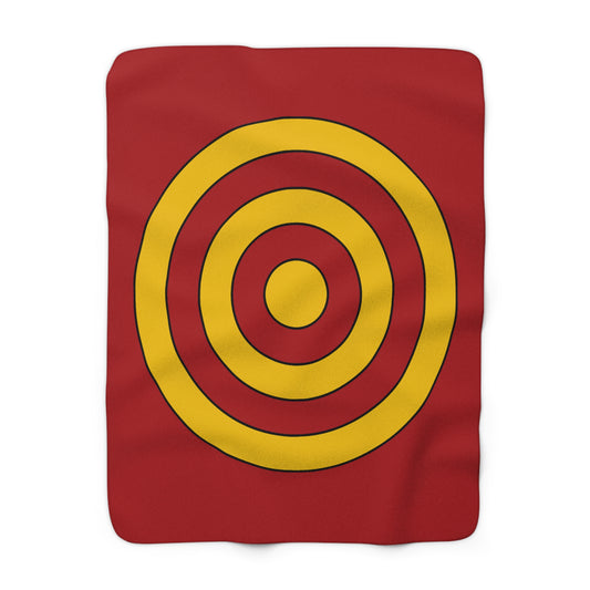 Spain Retro Target Blanket Throw