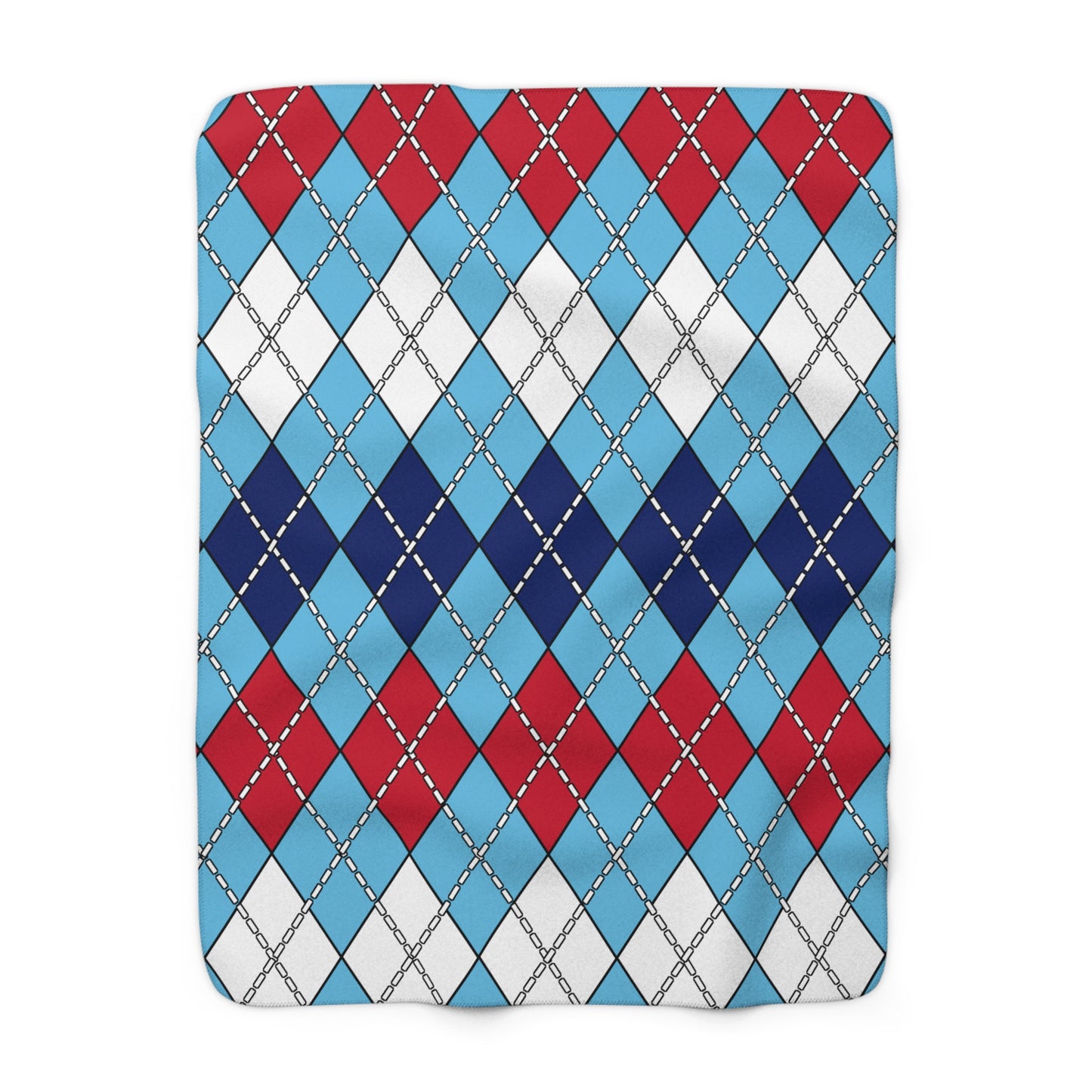 Fiji Retro Argyle Blanket Throw