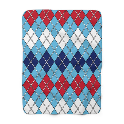 Fiji Retro Argyle Blanket Throw