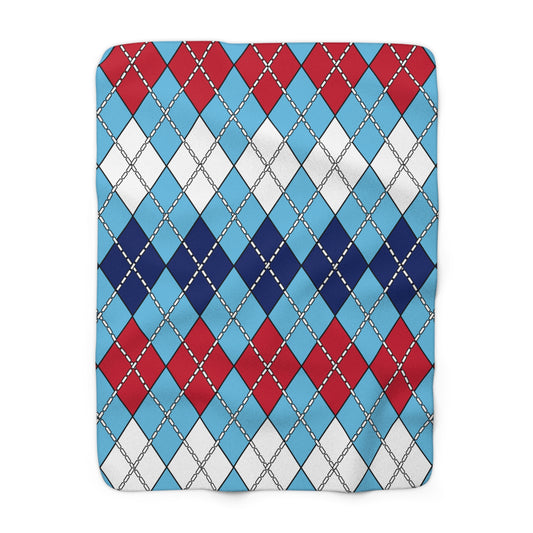 Fiji Retro Argyle Blanket Throw