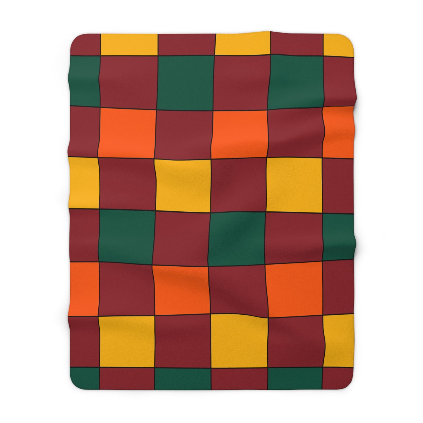 Sri Lanka Retro Check Blanket Throw