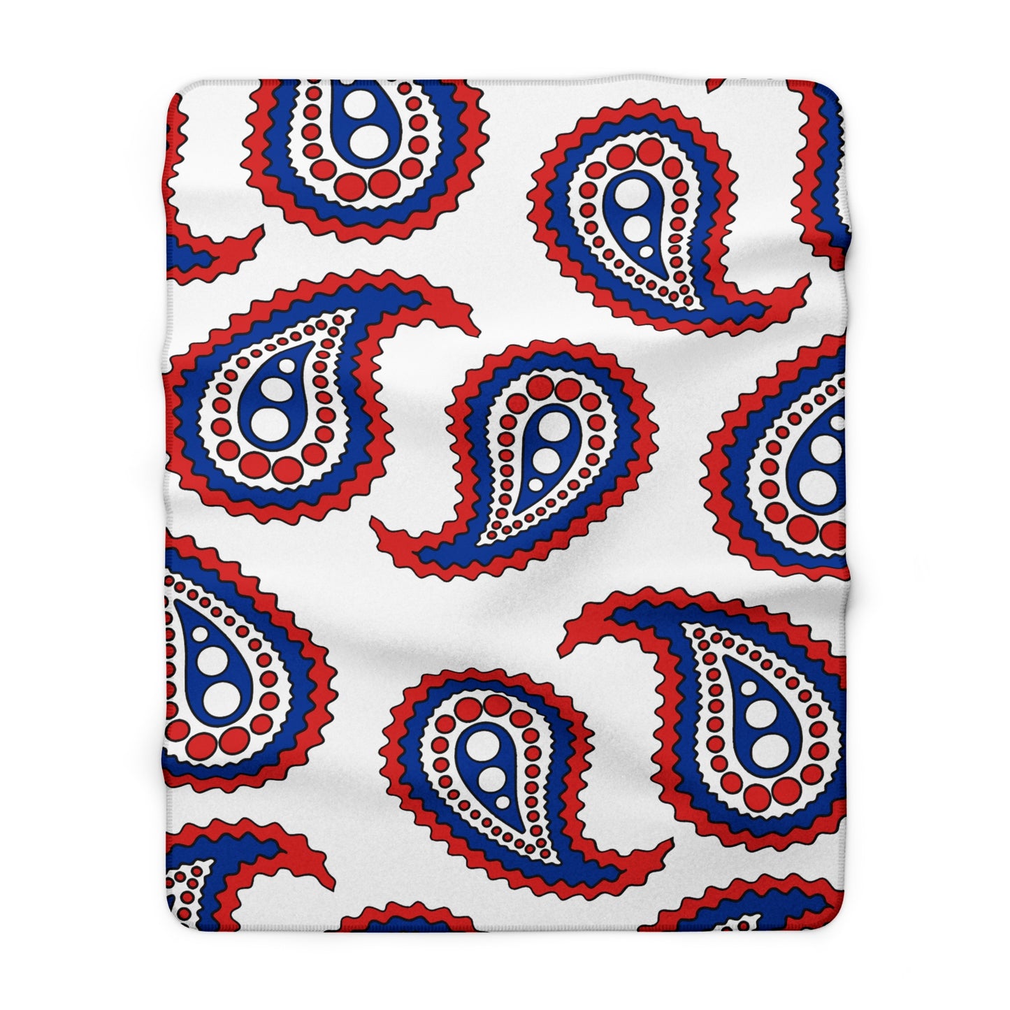 Faroe Islands Retro Paisley Blanket Throw