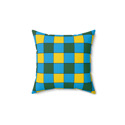 Rwanda Retro Check Cushion Pillow