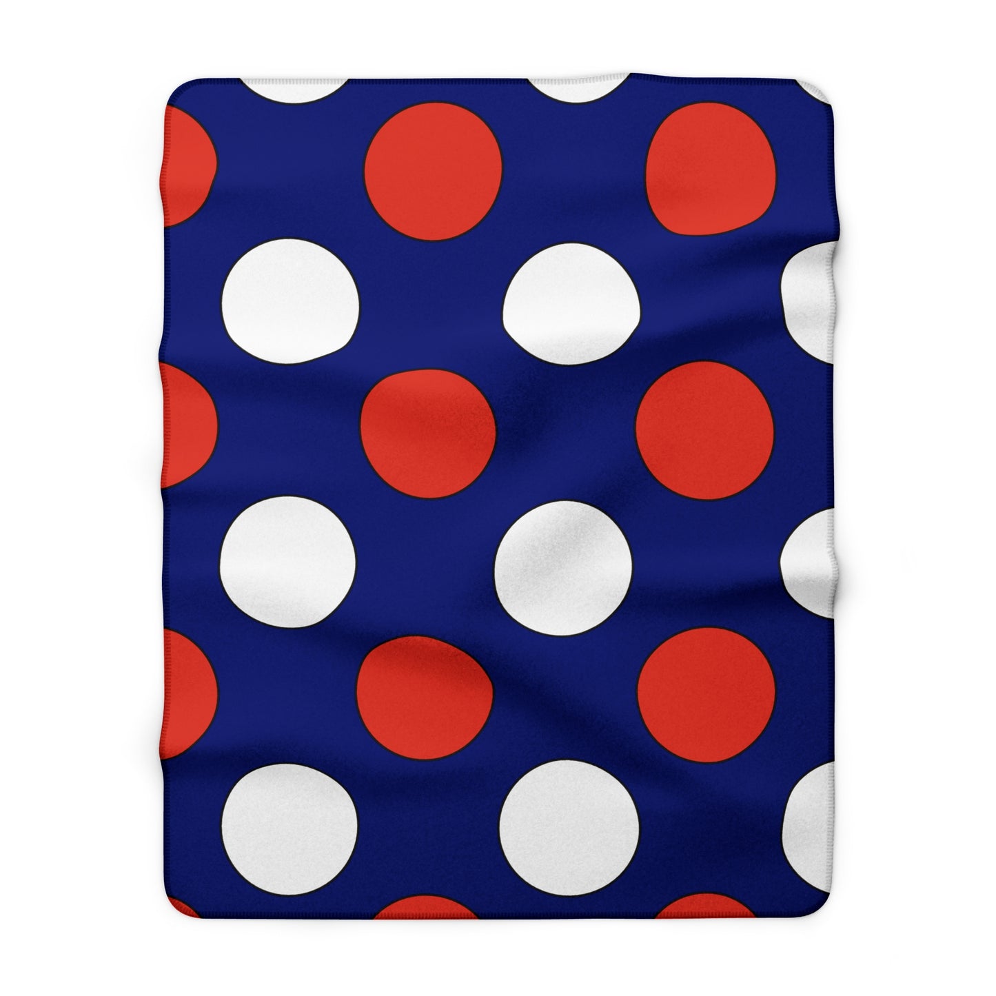 Cabo Verde Retro Polka Dots Blanket Throw