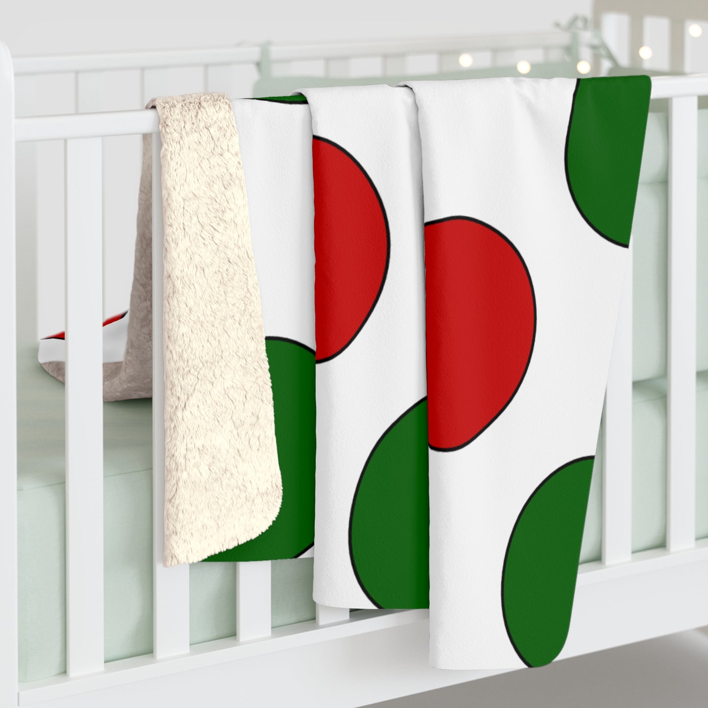 Tajikistan Retro Polka Dots Blanket Throw