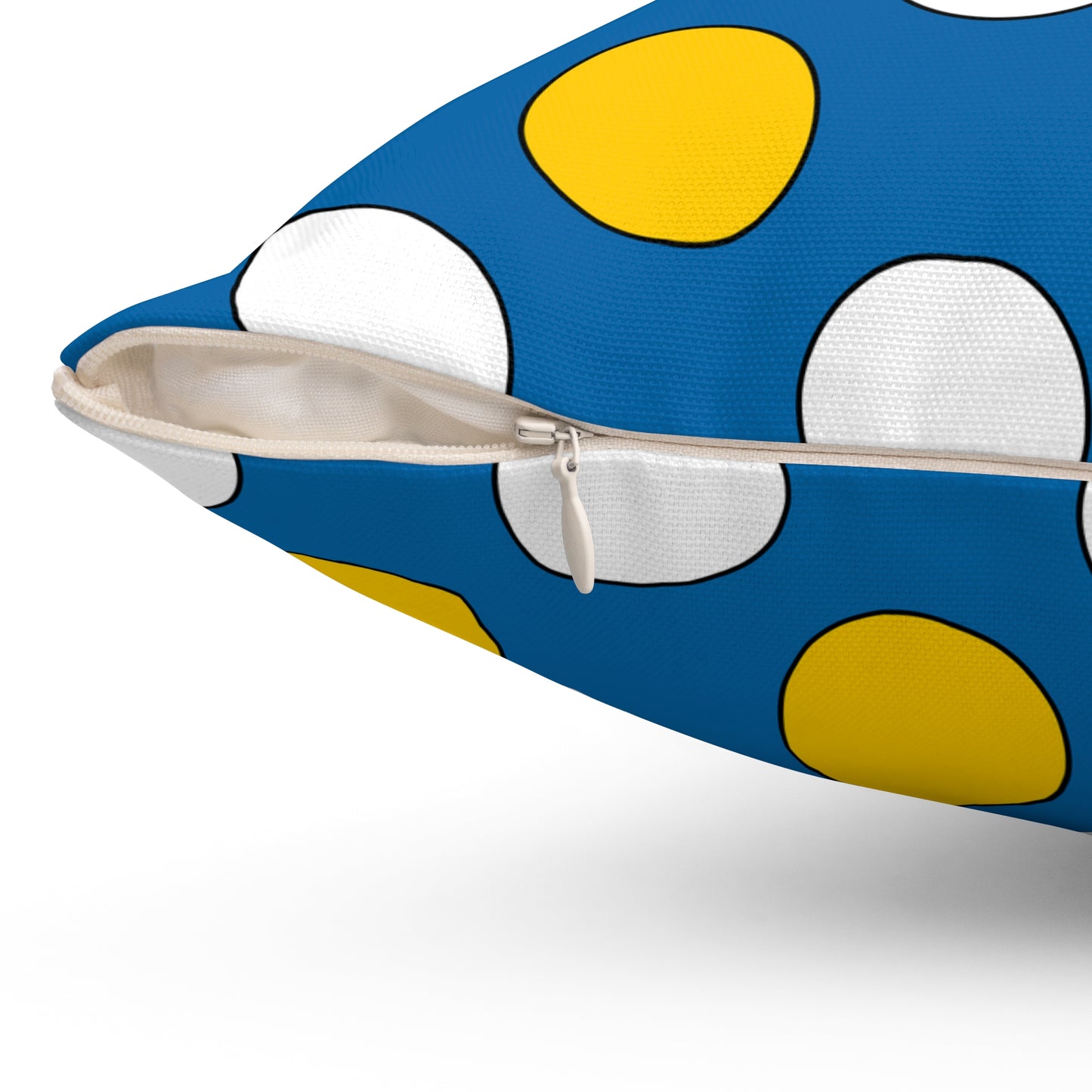 Canary Islands Retro Polka Dots Cushion Pillow