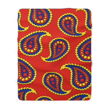 Romania Retro Paisley Blanket Throw