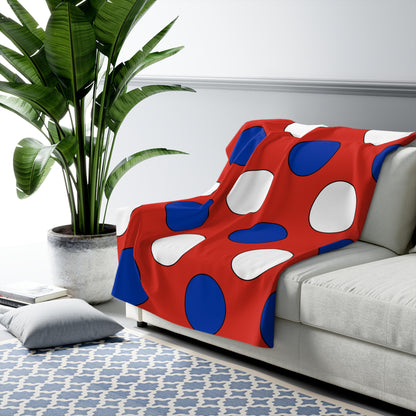 Paraguay Retro Polka Dots Blanket Throw