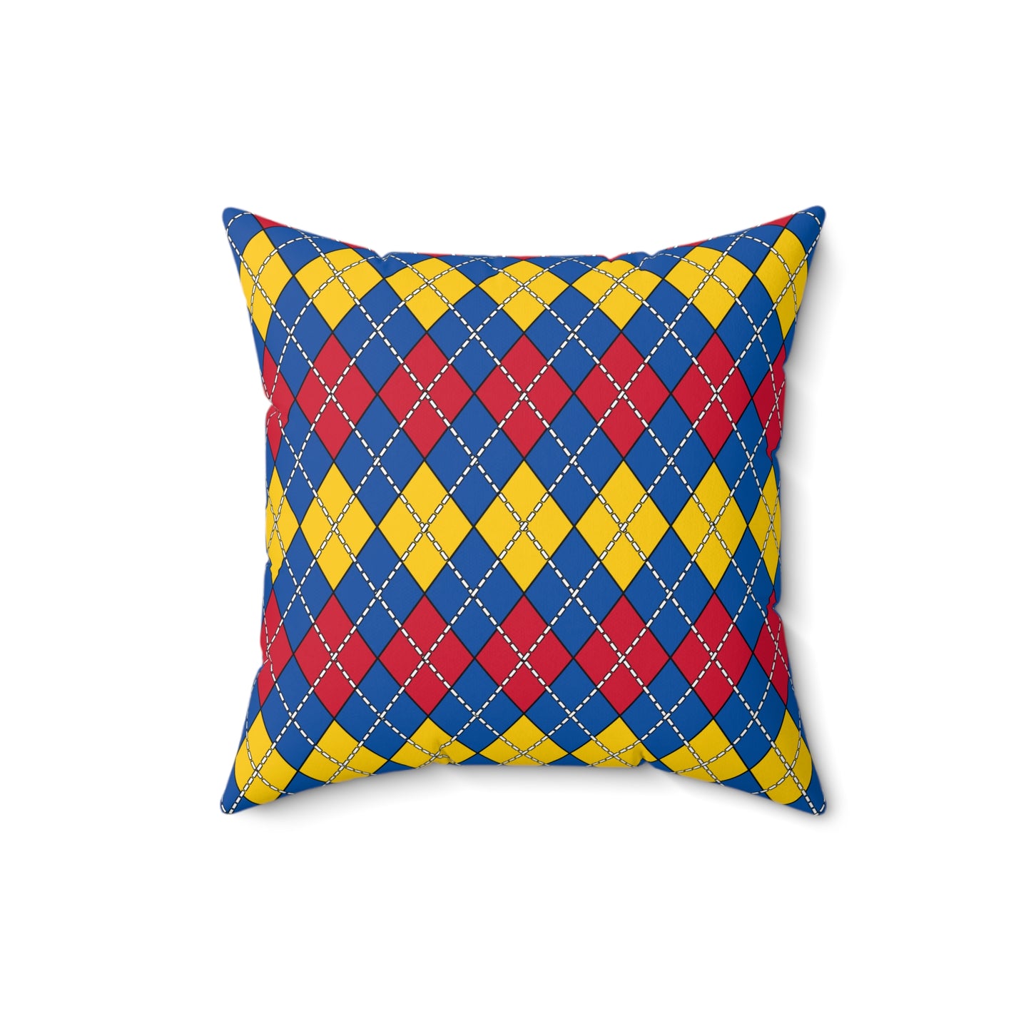 Aland Islands Retro Argyle Cushion Pillow