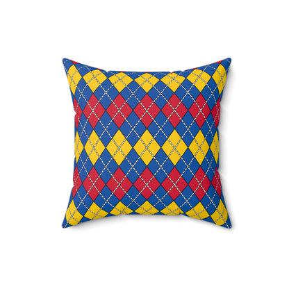 Aland Islands Retro Argyle Cushion Pillow