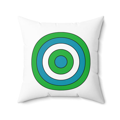 Uzbekistan Retro Target Cushion Pillow