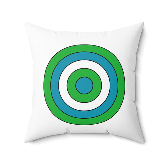 Uzbekistan Retro Target Cushion Pillow