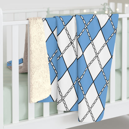 Argentina Retro Argyle Blanket Throw
