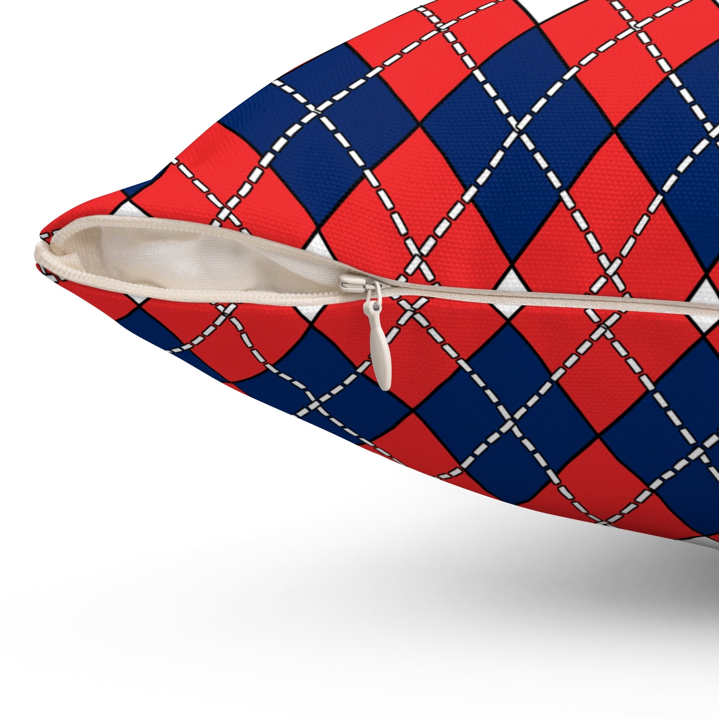 Svalbard And Jan Mayen Retro Argyle Cushion Pillow