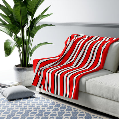 Switzerland Retro Stripes Blanket Throw