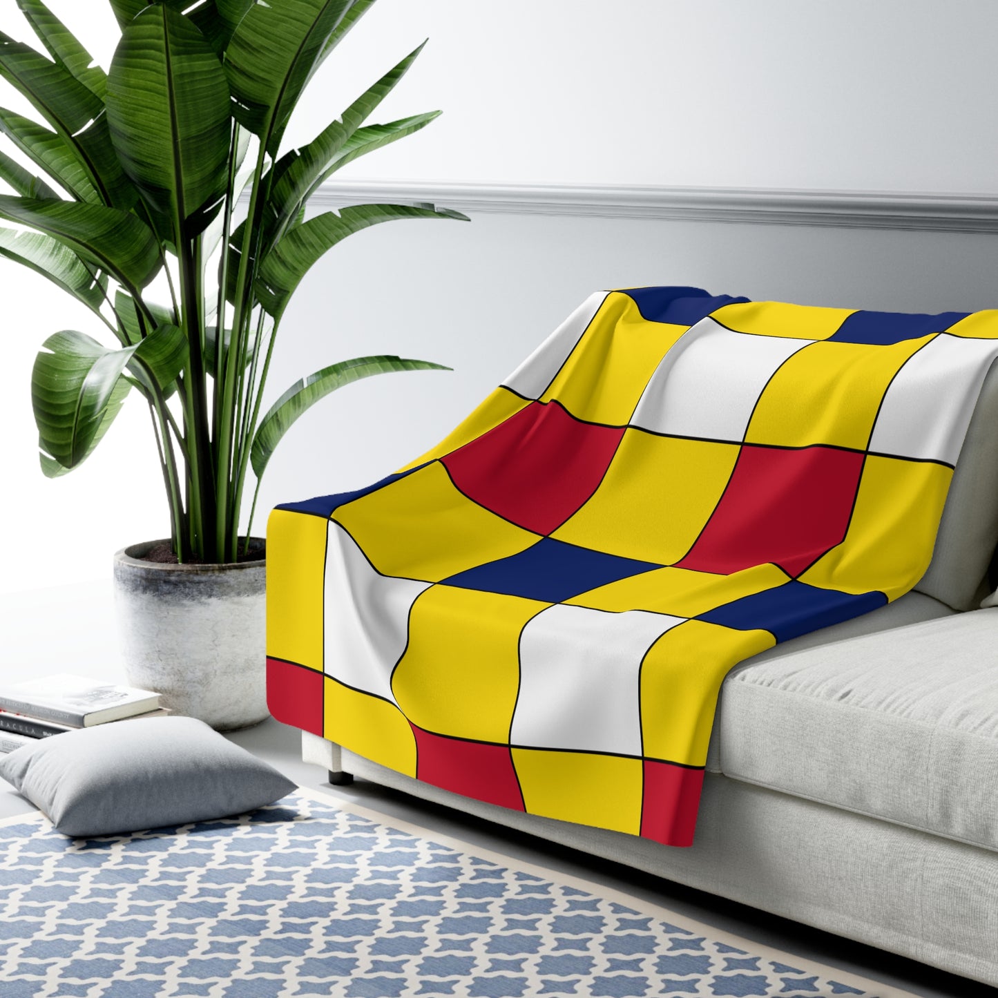 Niue Retro Check Blanket Throw