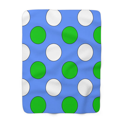 Djibouti Retro Polka Dots Blanket Throw