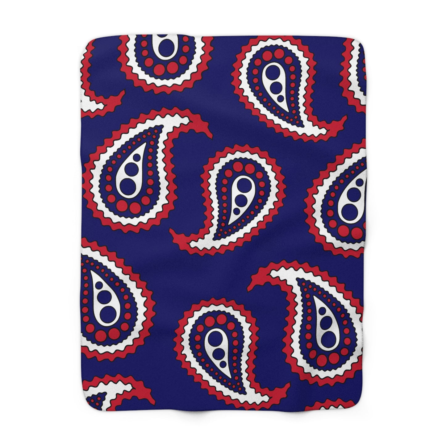 South Georgia And The South Sandwich Islands Retro Paisley Blanket Throw