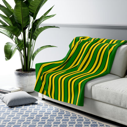 Cocos Islands Retro Stripes Blanket Throw
