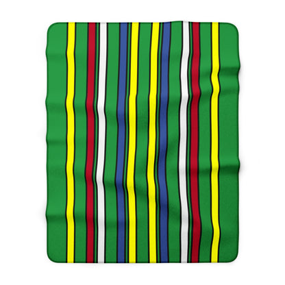 Comoros Retro Stripes Blanket Throw