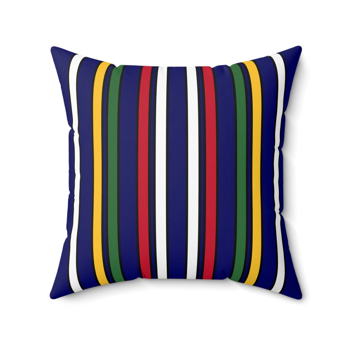 British Virgin Islands Retro Stripes Cushion Pillow
