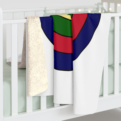 Diego Garcia Retro Target Blanket Throw