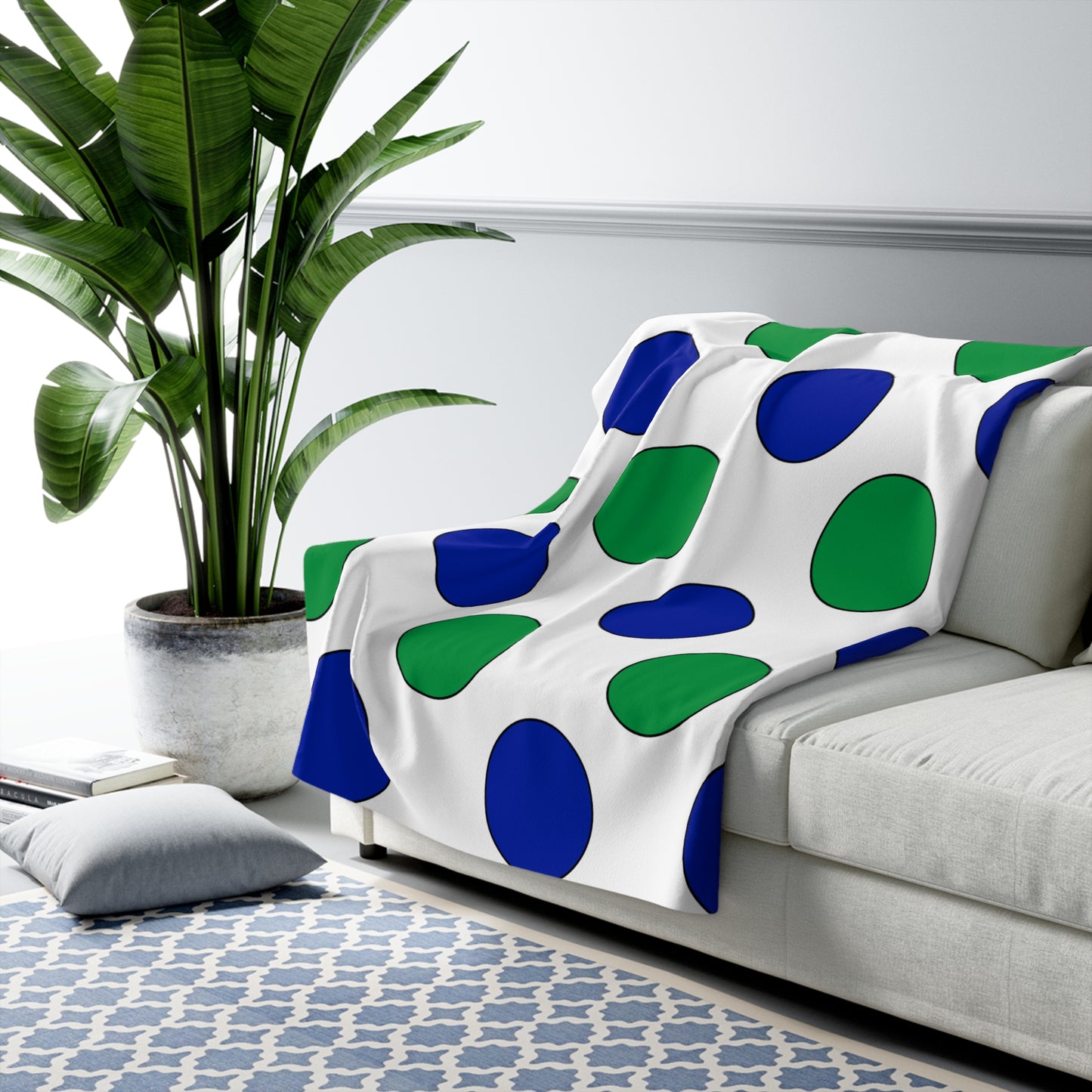 Lesotho Retro Polka Dots Blanket Throw