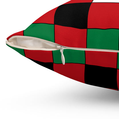 Western Sahara Retro Check Cushion Pillow