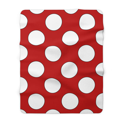 Tonga Retro Polka Dots Blanket Throw